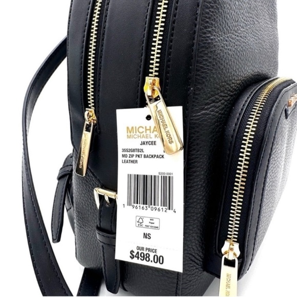 Michael Kors Medium Jaycee Backpack
Black/Gold main image 6